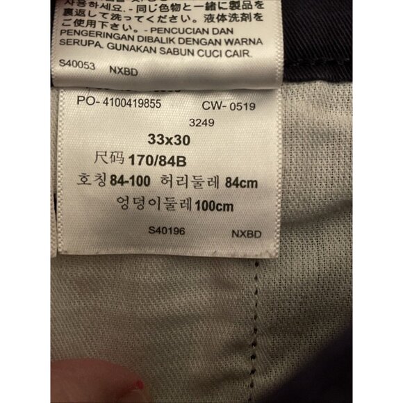 Levi Men's White Tab Slim Fit‎ Trouser Jean Pants Tapered Leg, 33x30 Navy Blue - Picture 6 of 16